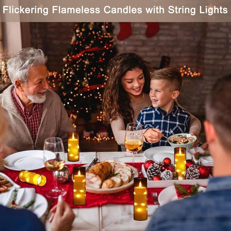festive decorative flickering LED candles