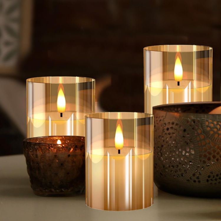 real wax flameless candles with remote control
