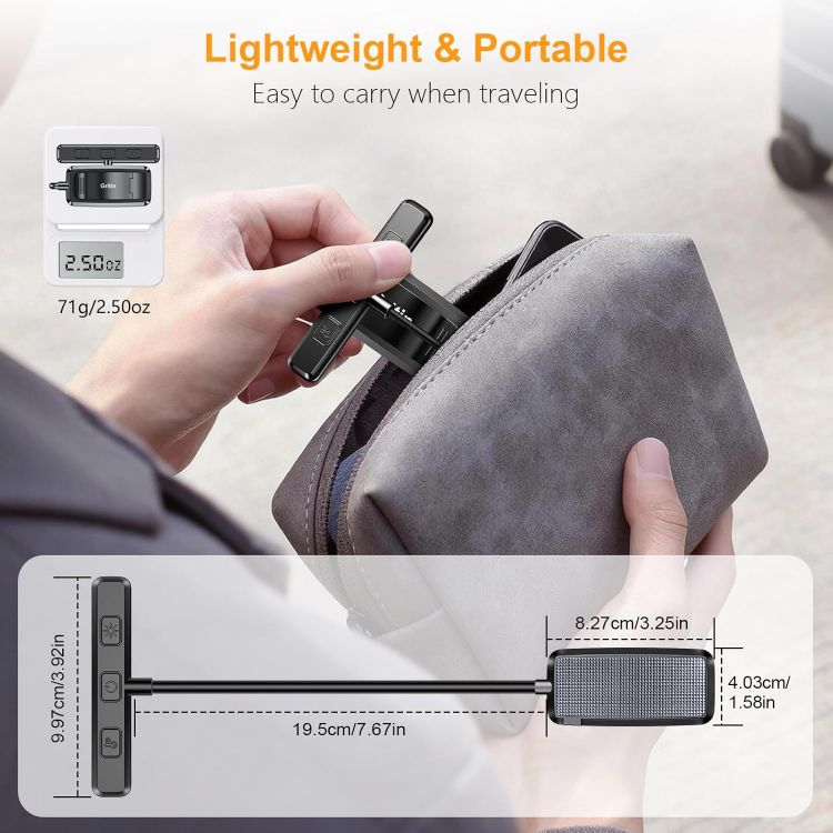 Picture of 19 LED Book Reading Light with Stepless Dimming & Memory Function – USB Rechargeable Clip Lamp