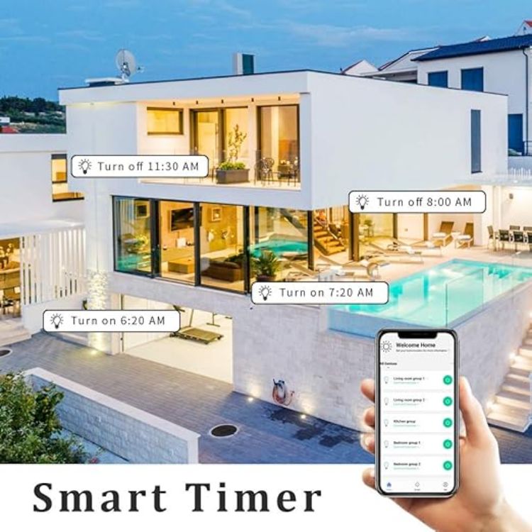 Picture of  Smart Bulb B22 Bayonet, Colour Changing Alexa Light Bulb 9W 900LM, Smart LED Bulb that Works with Alexa Google, Music Sync, 80+ Scenes, 2 Pack Ambient Lighting for Bedroom Kitchen [Energy Class F]