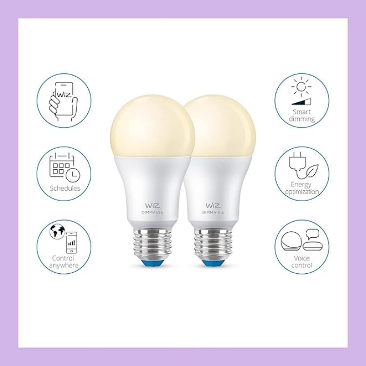 Picture of Smart Bulb E27 60W Equivalent (2 Pack) – Dimmable White WiFi LED, Works with Alexa, Google Assistant & HomeKit