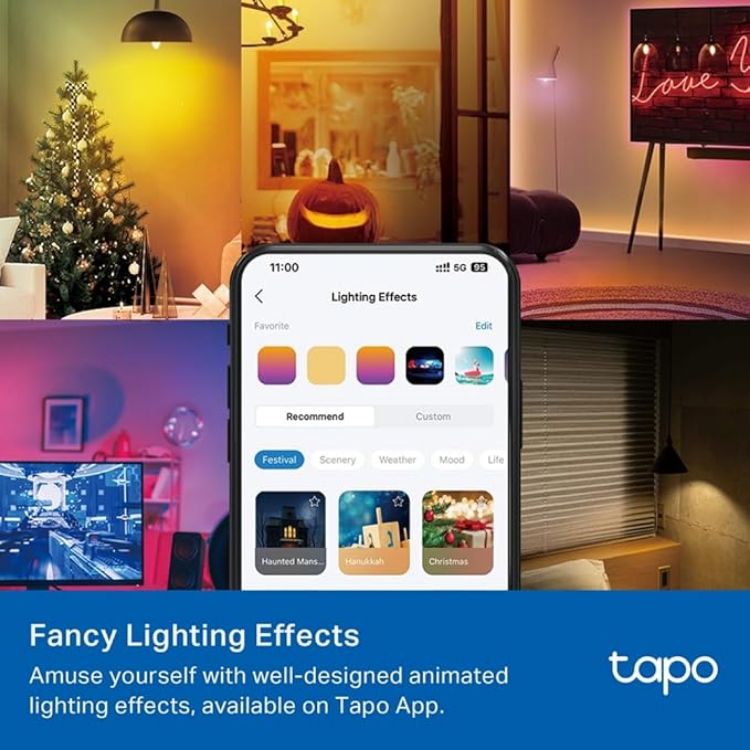 Picture of L430C Smart Bulb E14 LED Light Bulb – Alexa Compatible, Colour Changing, Dimmable, Music Sync, App & Voice Control, Schedule & Timer