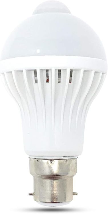 Picture of B22 LED Motion Sensor lights Indoor - Automatic Smart Motion Sensor PIR Light bulb with Movement Activated Sensitive sensors - Ideal Closet / For Stairs Sensor lights indoors Bulbs 3000k Bayonet - Warm White 5w - 50w Equivalent  (B22 Warm 1) [Energy Class A]