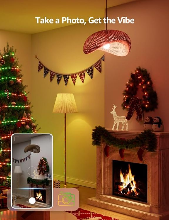 Picture of B22 AI Smart Bulb, 1521LM Smart Light Bulb, 12W, Schedule & Timer, Energy Saving, 16 Million Colors, Work with Alexa & Google Assistant, Personalized AI Lighting Designer, 4 Packs [Energy Class E]