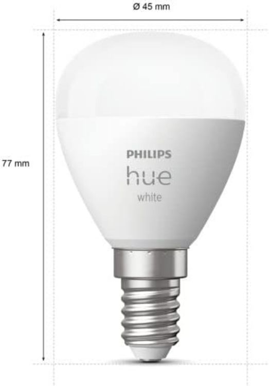 Picture of New White Smart Light Bulb Luster 2 Pack E14 Bluetooth Compatible with Alexa Google Assistant Apple HomeKit