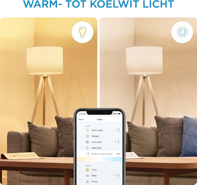 Picture of Smart Bulb E27 Globe LED 75W Equivalent WiFi Dimmable Cool to Warm White with App Control