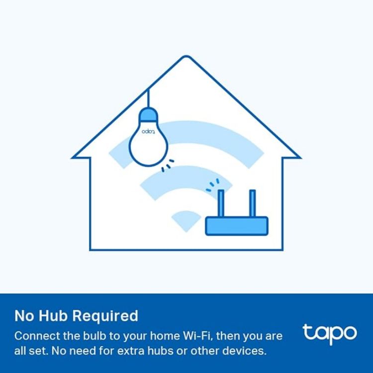 Picture of L510B WiFi Smart Bulb B22 Smart Light Bulb 8.3W 60W Equivalent Dimmable Energy Saving with Schedule and Timer Away Mode Presets for Convenience Voice Control with Alexa and Google