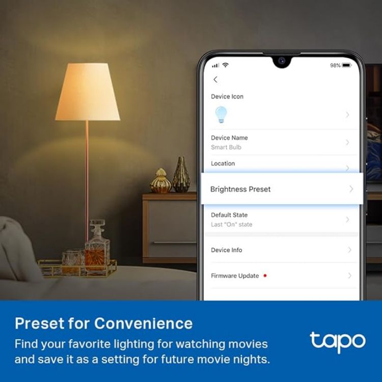 Picture of L510B WiFi Smart Bulb B22 8.3W 60W Equivalent – Dimmable LED, Alexa & Google Voice Control, Schedule, Timer & Away Mode Energy Saving Light