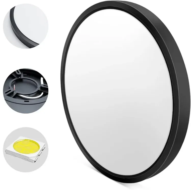 ultra slim flush mount ceiling light black