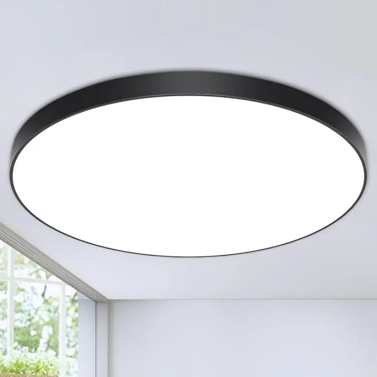 black round LED panel ceiling light 24W