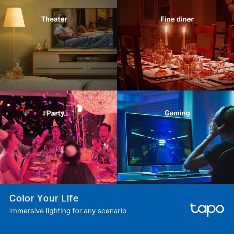 Picture of L530E Smart Bulb E27 WiFi LED 8.3W – Colour Changing Dimmable Light, Alexa & Google Home Compatible, No Hub Required