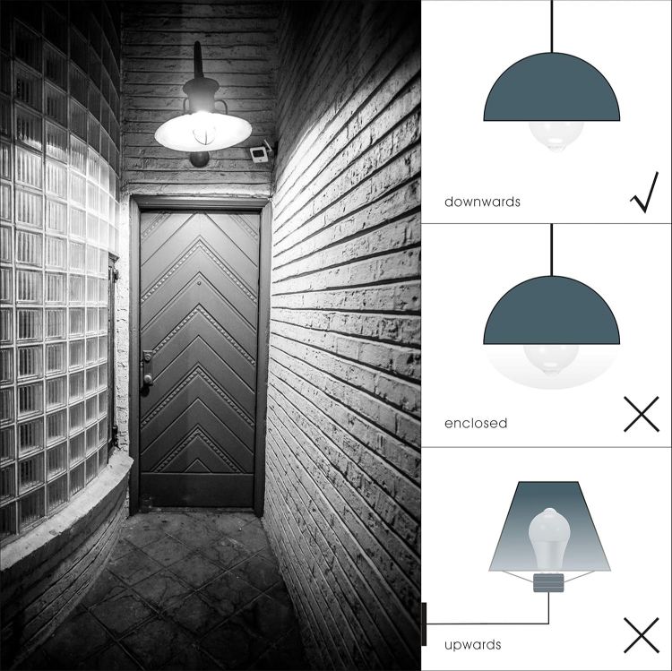 Picture of B22 PIR Motion Sensor Light Bulb 100W Equivalent 3000K Warm White Auto On Off Security Lighting 2 Pack