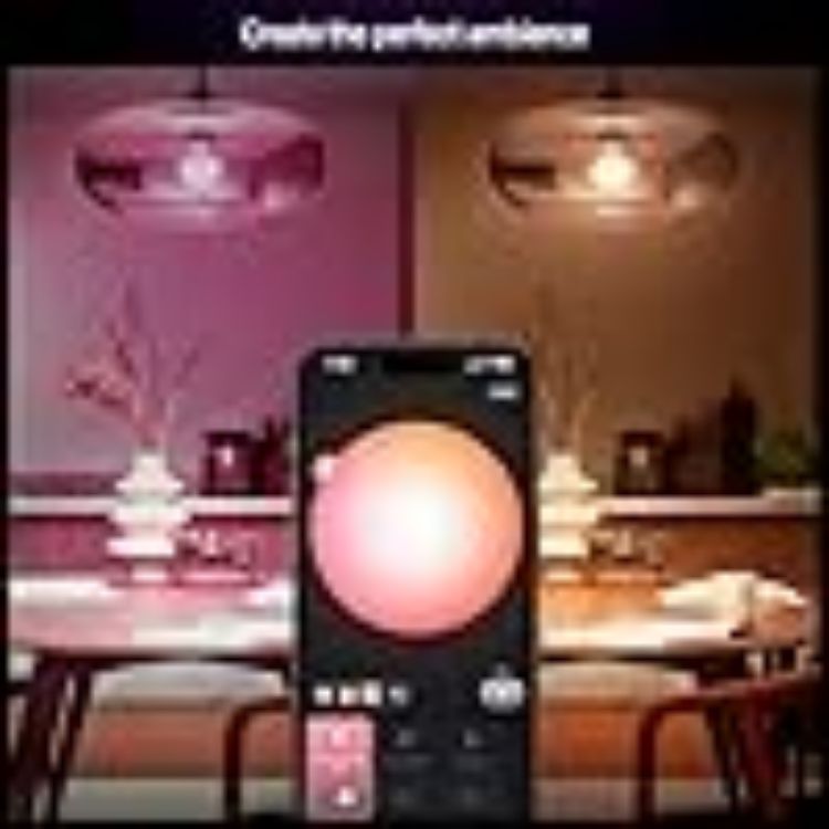 Picture of B22 Smart LED Bulbs 8W White and Colour Ambiance 2200K to 6500K 806 Lumens Dimmable Works with Alexa Google Assistant and Apple Home 2 Pack