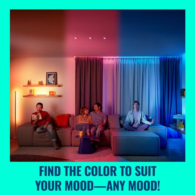 Picture of E27 Smart LED Bulb 806 Lumens 60W Equivalent RGB Tunable White 2200K to 6500K Dimmable Works with Alexa Google Assistant and Apple Home 1 Pack