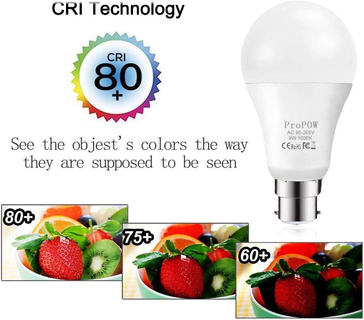 Picture of B22 Dusk to Dawn Light Bulb 9W (60W Equivalent) A60 LED Light Sensor Bulbs 2 Pack Daylight White Automatic On/Off