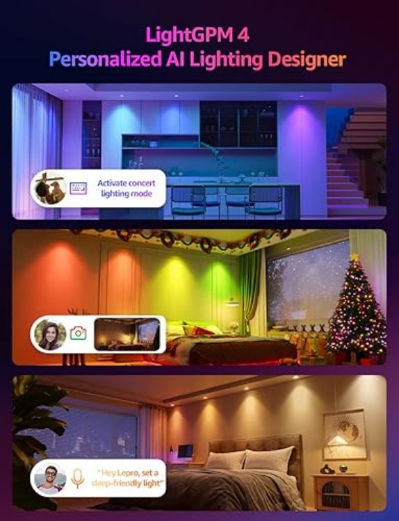 Picture of BG1 AI GU10 Smart Bulb 400lm Dimmable WiFi LED Spotlight RGB & Tunable White – Music Sync, Alexa & Google Compatible 1 Pack