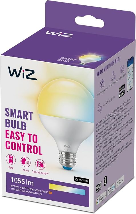 Picture of Smart WiFi LED Bulb E27 75W Equivalent, Tunable White (2700K–6500K), App Control with Energy Monitoring, Works with Alexa, Google Assistant & Apple HomeKit – 1 Pack