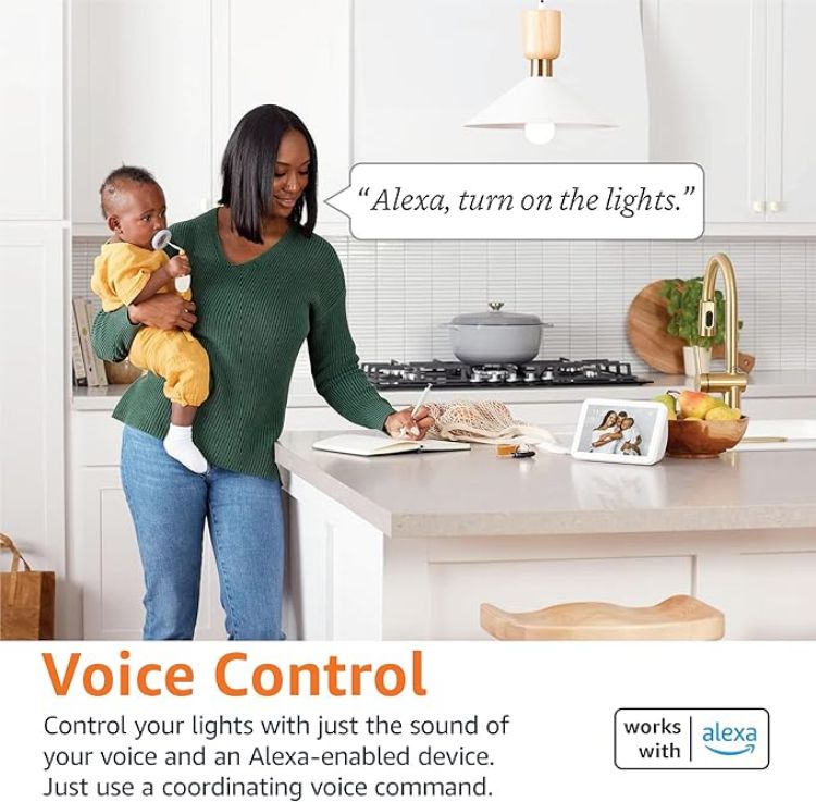 Picture of Smart Dimmable LED Bulb B22 8W (60W Equivalent), Soft White, Works with Alexa, App Control, 1 Pack