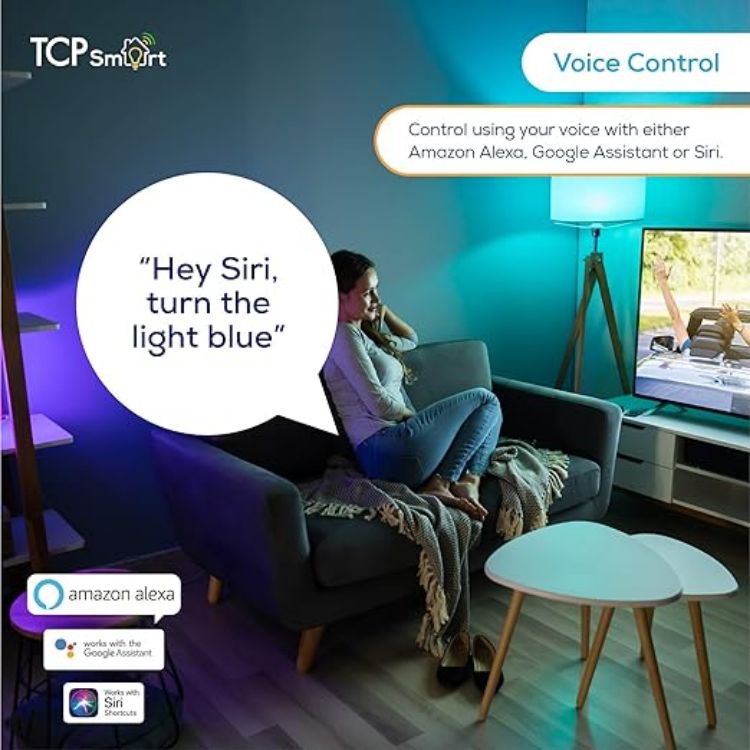 Picture of WiFi LED Bulb E27 RGB, Tunable White & Color Changing, Dimmable Smart Light, Energy Class F