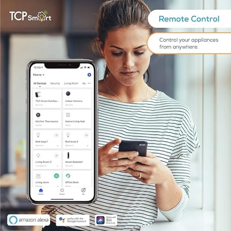 Picture of WiFi LED Bulb E27 RGB, Tunable White & Color Changing, Dimmable Smart Light, Energy Class F