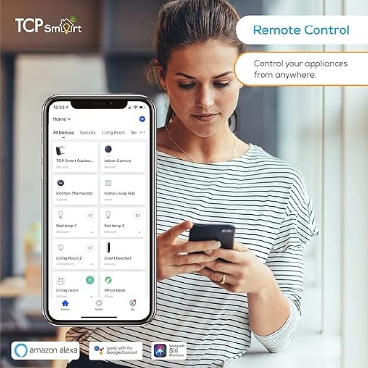 Picture of WiFi LED Bulb E27 2 Pack, RGB Color Changing & Tunable White, Dimmable Smart Light, App Control