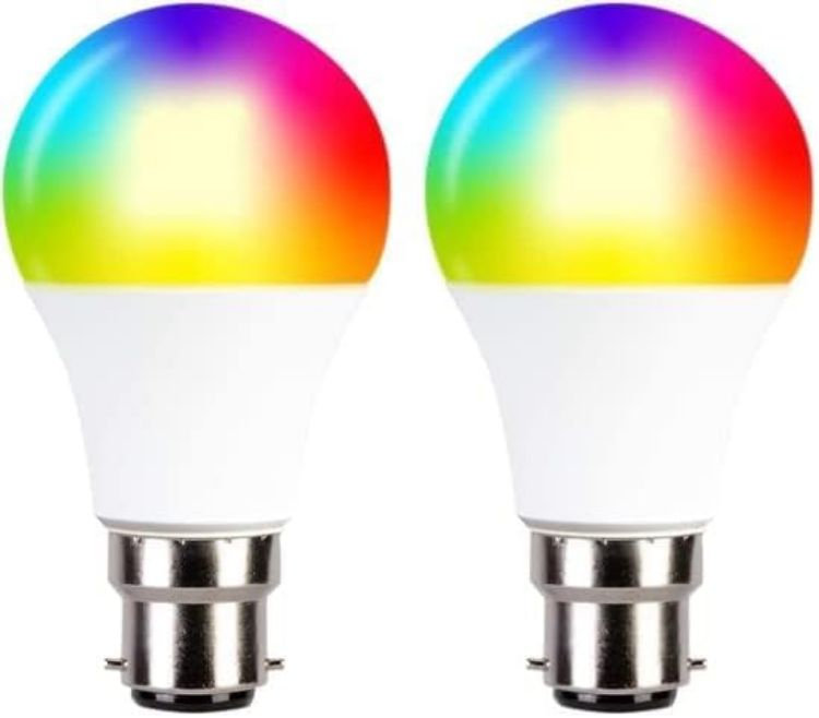 Picture of WiFi LED Bulb E27 2 Pack, RGB Color Changing & Tunable White, Dimmable Smart Light, App Control