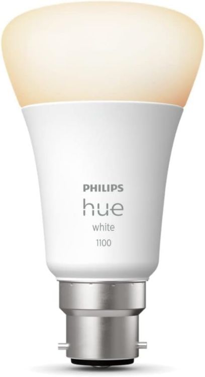 Picture of White Smart LED Bulb B22 1100 Lumens, 75W Equivalent, Dimmable, Works with Alexa, Google Assistant & Apple HomeKit