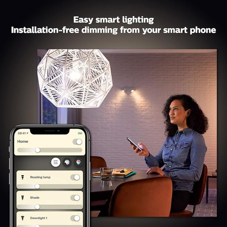 Picture of White Smart LED Bulb B22 3 Pack, 1100 Lumens, 75W Equivalent, Dimmable, Works with Alexa, Google Assistant & Apple HomeKit