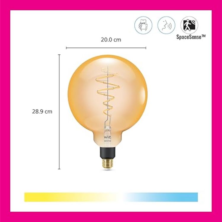 Picture of Smart LED Bulb E27 Dimmable Warm White, WiFi Connected, Works with Alexa, Google Assistant & Apple HomeKit, Energy Monitoring