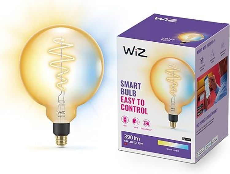 Picture of Smart LED Bulb E27 Dimmable Warm White, WiFi Connected, Works with Alexa, Google Assistant & Apple HomeKit, Energy Monitoring