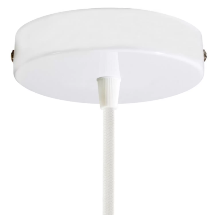 Picture of 10cm White Ceiling Tray with Metal Mounting Base & Accessories, Durable Installation for Lighting Fixtures