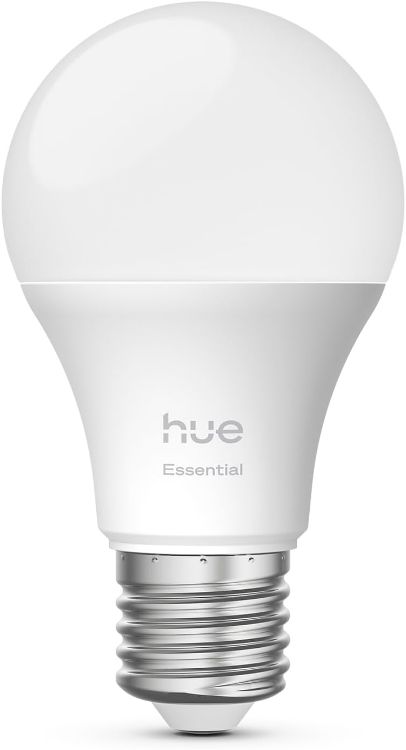 Picture of Essential Smart LED A60 Bulb E27 1 Pack, RGB & Tunable White 2200K–6500K, 806 Lumens, Dimmable, Works with Alexa, Google Assistant & Apple Home