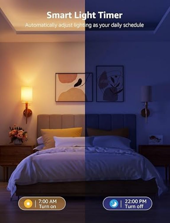 Picture of AI Smart Bulb E14 RGB Candle, WiFi & Bluetooth, Music Sync, Voice Control, Works with Alexa & Google Assistant