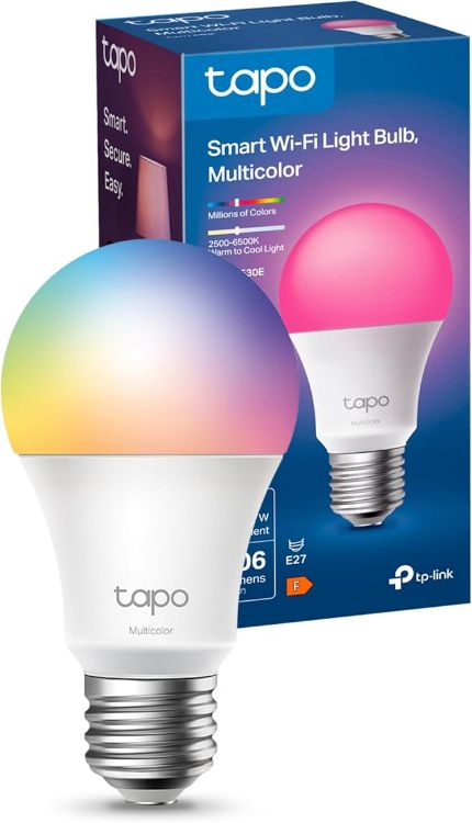 Picture of L530EA E27 Smart Bulb WiFi Multicolour, 8.3W Dimmable LED, Works with Alexa & Google, Schedule Timer Away Mode