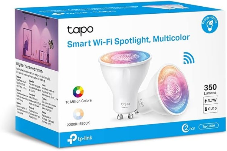 Picture of L630 GU10 Smart Bulb 2 Pack WiFi LED Spotlight | 16 Million Colours, Dimmable, Alexa & Google Assistant Compatible