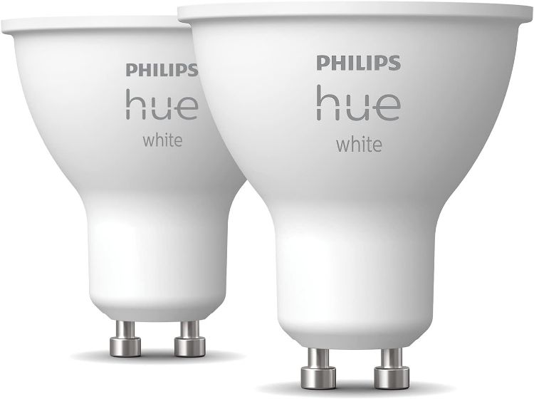 Picture of New White Smart LED Light Bulb 2 Pack [GU10 Spot] with Bluetooth Works with Alexa, Google Assistant, Apple Homekit for Indoor Home Lighting