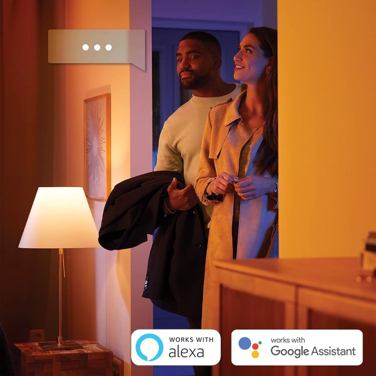 Picture of White Ambiance Smart Spotlight 3 Pack LED [GU10 Spotlight] - 350 Lumens (50W Equivalent). Works with Alexa, Google Assistant and Apple Homekit