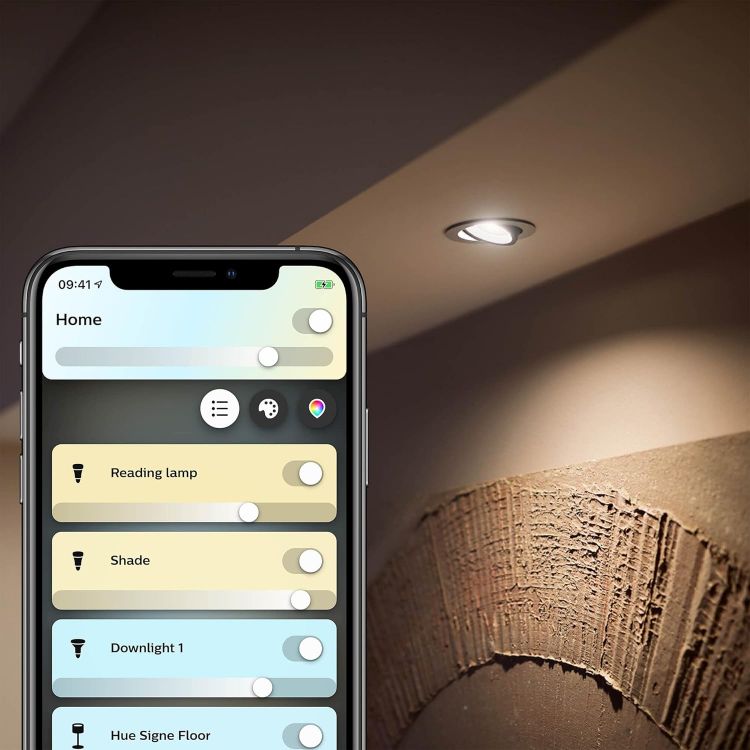 Picture of White Ambiance Smart Spotlight 3 Pack LED [GU10 Spotlight] - 350 Lumens (50W Equivalent). Works with Alexa, Google Assistant and Apple Homekit