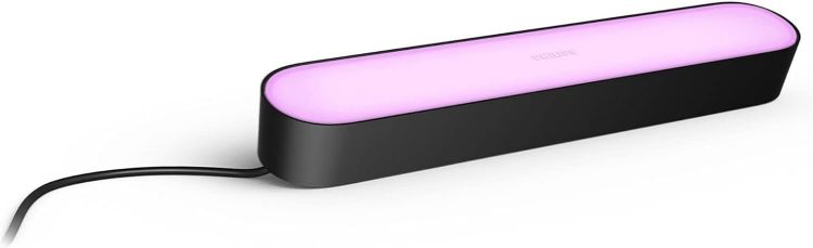 Picture of Play White and Colour Ambiance Smart Light Bar Double Pack Base Unit, Entertainment Lighting for TV and Gaming (Works with Alexa, Google Assistant and Apple HomeKit), Black [Energy Class G]