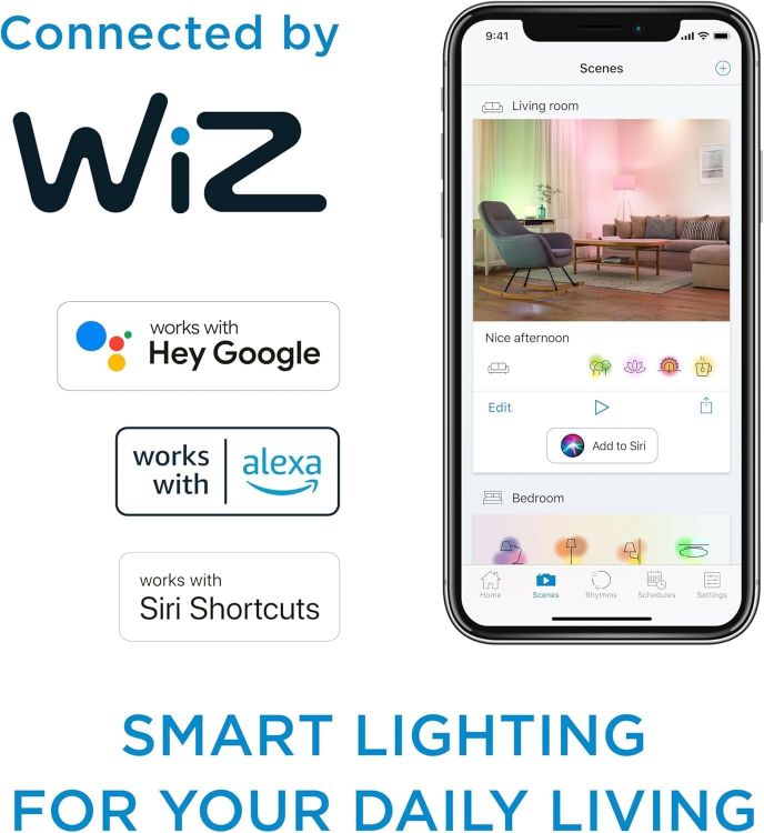 Picture of Smart  Connected Vintage LED Light Bulb B22 – Dimmable 640 Lumens Tunable Warm White and Cool White Smart Bulb Compatible with Alexa and Google [Energy Class F]