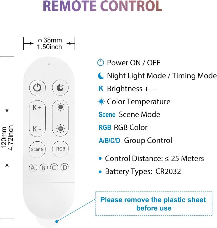 Picture of E27 Smart Filament Bulb Alexa Dimmable LED RGB WiFi ST64 Smart Light Bulb Compatible with Alexa Google Assistant Remote Control 6.3W 470LM
