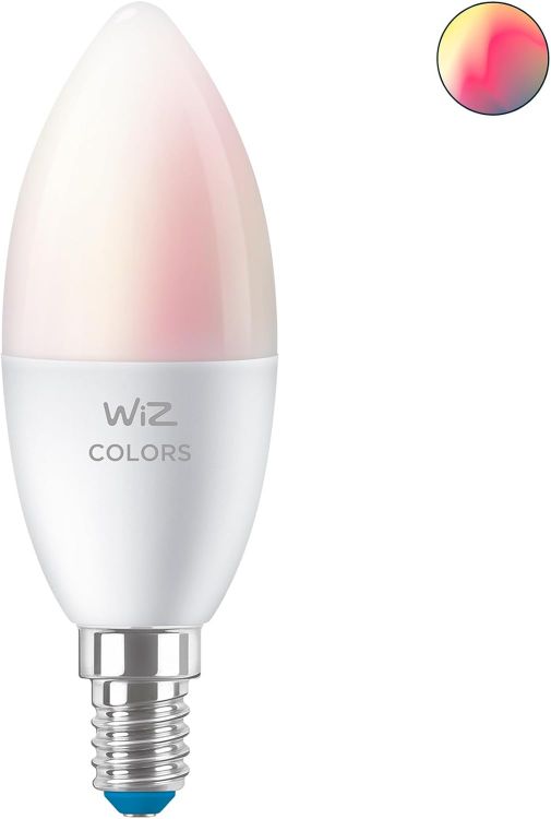 Picture of Smart Colour & White Candle Light Bulb, E14 Small 40W, Smart LED Connected WiFi Works with Alexa, Google Assistant & HomeKit, App Control for Living Room, Bedroom, Energy Monitoring