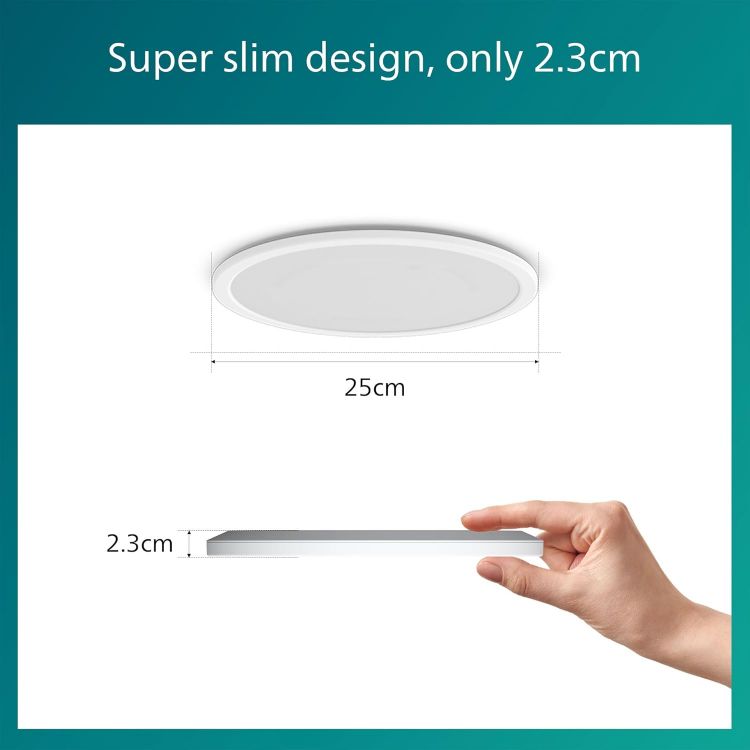 Picture of LED SuperSlim SceneSwitch Dimmable Ceiling Light 2700K 18W [Warm White - White] For Indoor Home Lighting in Living Room and Bedroom