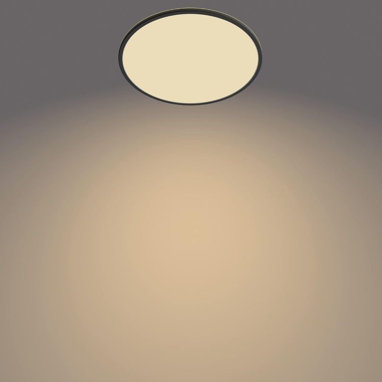 Picture of LED SuperSlim SceneSwitch Dimmable Ceiling Light 2700K 22W [Warm White - Black] for Indoor Home Lighting in Living Room and Bedroom