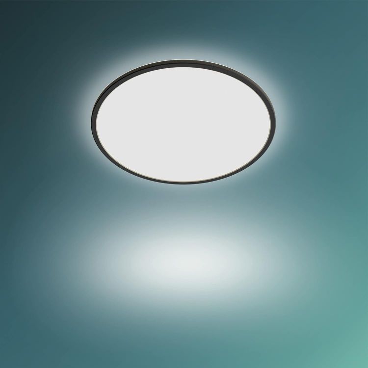 Picture of LED SuperSlim SceneSwitch Dimmable Ceiling Light 2700K 22W [Warm White - Black] for Indoor Home Lighting in Living Room and Bedroom