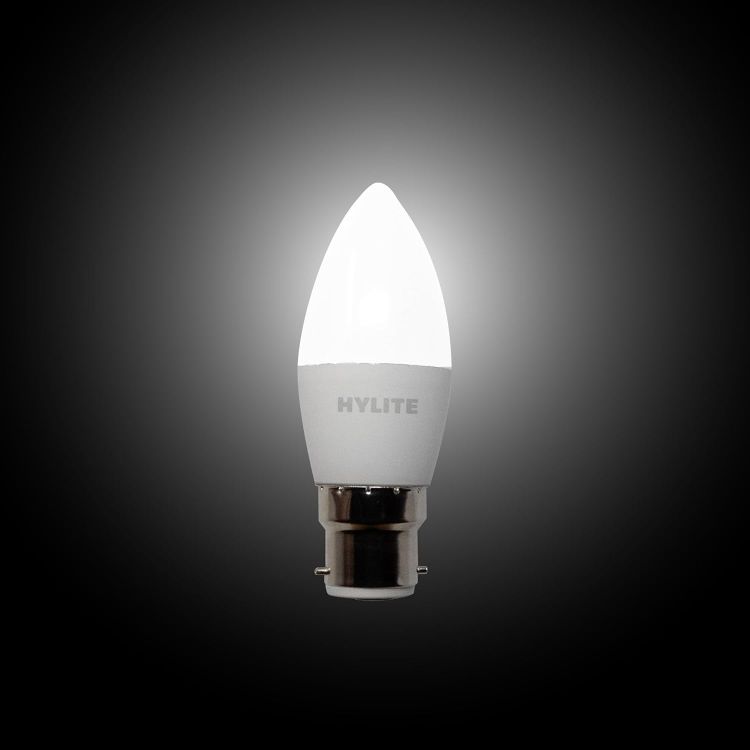 Picture of 4.9W C37 Low Energy LED Bulb 2 Pack - 450 Lumen Warm White 3000K Candle Light - 40W Equivalent B22 Bayonet Cap - Energy Saving, Instant Full Brightness, No Flicker, Long Life [Energy Class F]