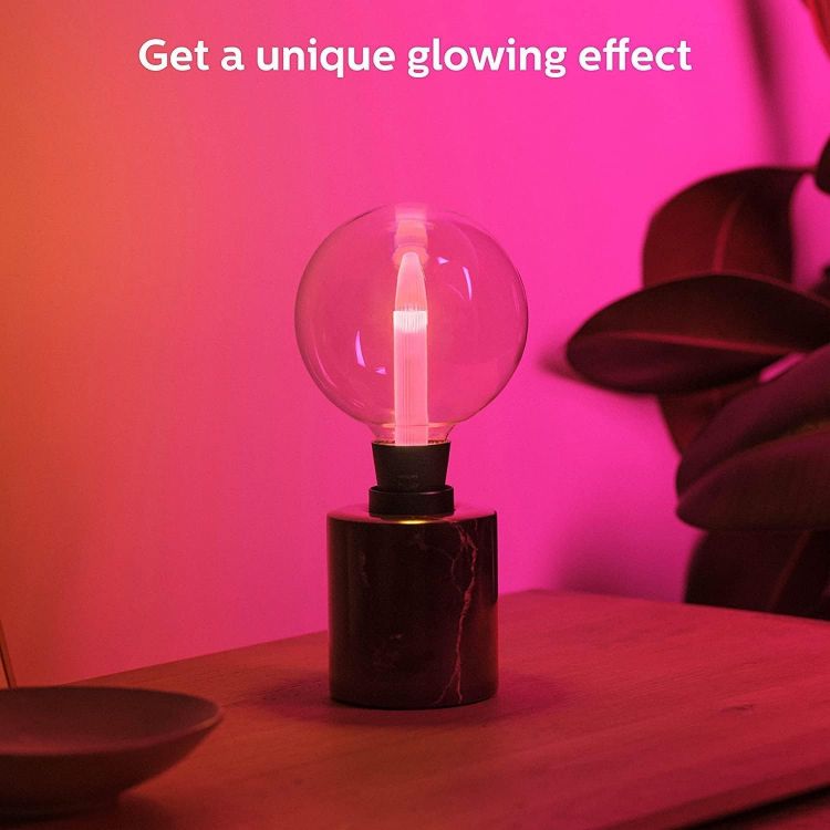 Picture of Ellipse White and Colour Ambiance LED Smart Light Bulb [E27 Edison Screw] for Indoor Home Lighting. Bedroom, Living Room and Dining Room [Energy Class G]