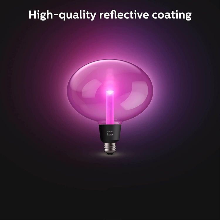 Picture of Ellipse White and Colour Ambiance LED Smart Light Bulb [E27 Edison Screw] for Indoor Home Lighting. Bedroom, Living Room and Dining Room [Energy Class G]