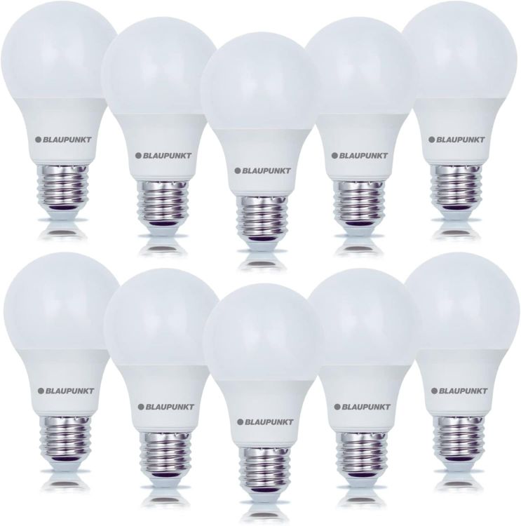 Picture of LED Bulb Classic A60 LED Lamp, E27 Base Screw, 6W, Replaces 60W, Natural White 4000K, Natural Neutral Daylight, Non-dimmable, 600 Lumen, Light Bulb, Indoor Outdoor, 10 Pieces