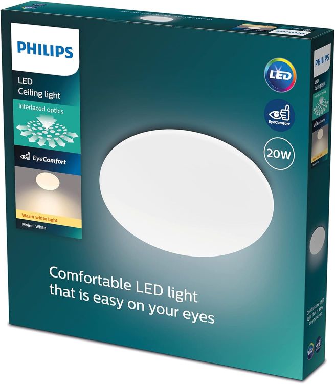 Picture of LED Moire Ceiling Light 2700K 17W [Warm White - White] for Indoor Lighting, Livingroom and Bedroom